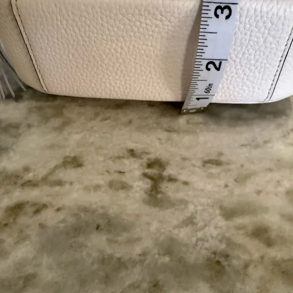 kate spade White Pebbled Leather Camera Crossbody with Gold Hardware - Picture 9 of 9